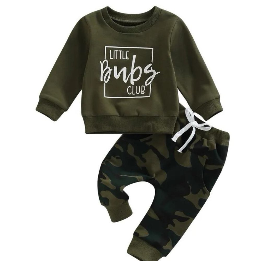 NEW Boy's Camo Lil Bubs Club Outfit